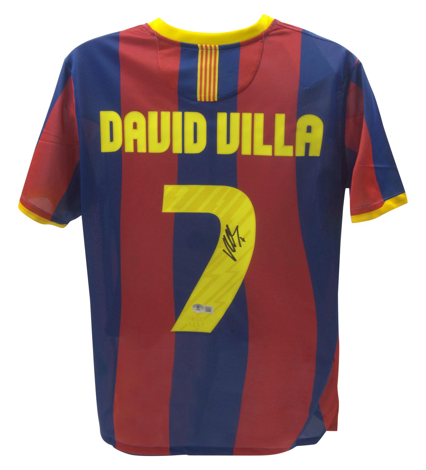 Jersey David Villa 7 Barcelona 2010 2011 Autograph Jersey Signed Autographed DAVID VILLA 7 Beckett Authentication Barcelona 10/11