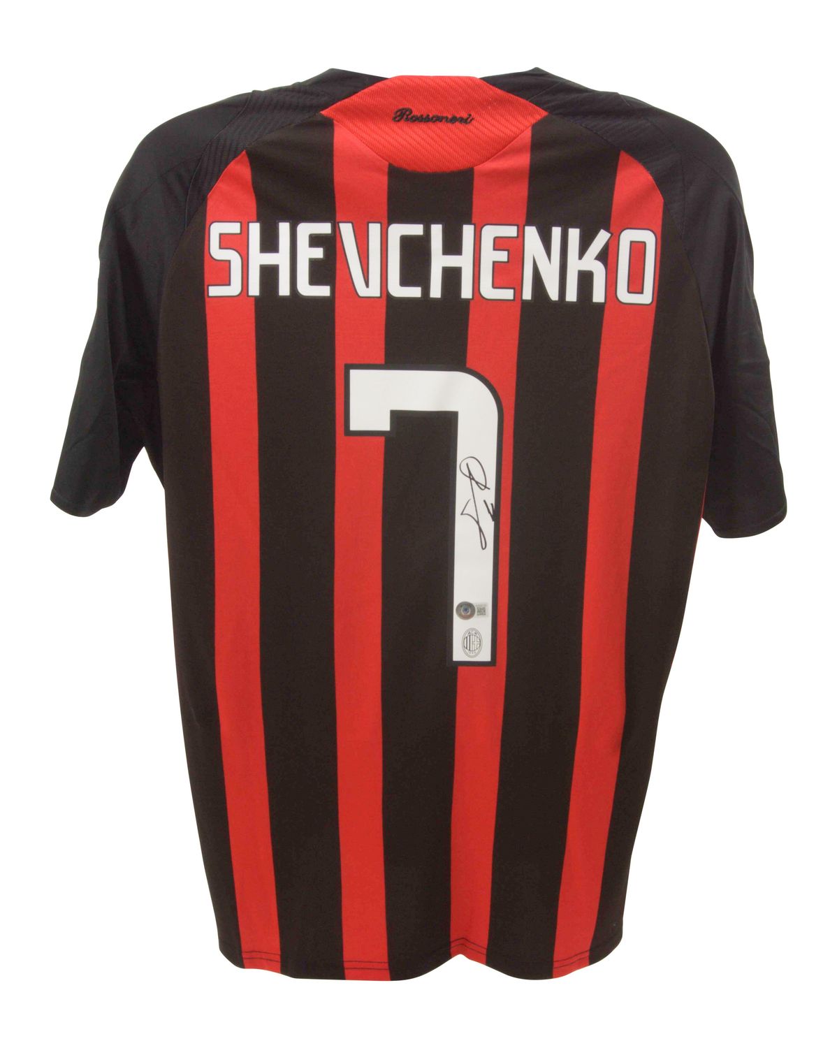 Jersey Shevchenko 7  Milan 2008 2009  Autograph Jersey Signed Autographed ANDRIY SHEVCHENKO Beckett Authentication Milan Season 08/09 Shevchenko