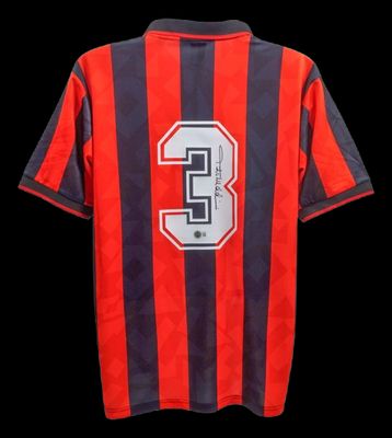 Jersey Paolo Maldini Milan 1993 1994 Season MALDINI Autografata Jersey Signed 1993 1994  Paolo Maldini  Ac Milan Jersey Milan MALDINI Milan  1993 1994   Season Paolo Maldini