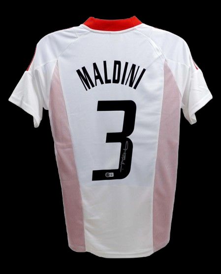 Jersey Paolo Maldini Milan Final Champions Manchester 2003 Season MALDINI Autografata Jersey Signed 2003 Paolo Maldini  Ac Milan Jersey Milan MALDINI Milan 2003 Champions League  Season Paolo Maldini
