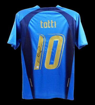 Jersey Francesco Totti 10 Italy World Cup 2006 Season Totti Autografata Jersey Signed 2006  Francesco Totti  Italy Jersey Italy 2006 Totti 10 Italy World Cup Germany 2006 Season  TOTTI