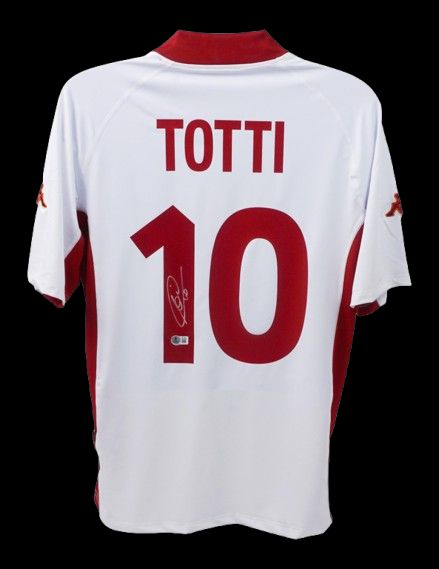 Jersey Francesco Totti 10 Roma 2001 2002 Season Totti Autografata Jersey Signed 01/02 Francesco Totti  Roma Jersey 01-02 Totti 10 Roma  Season  TOTTI