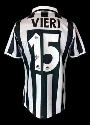 Christian Vieri 15  Juventus Autographed Jersey Juventus 1996 1997  Signed Autographed Jersey Juventus Vieri 15 Christian Signed Jersey Juventus 96-97