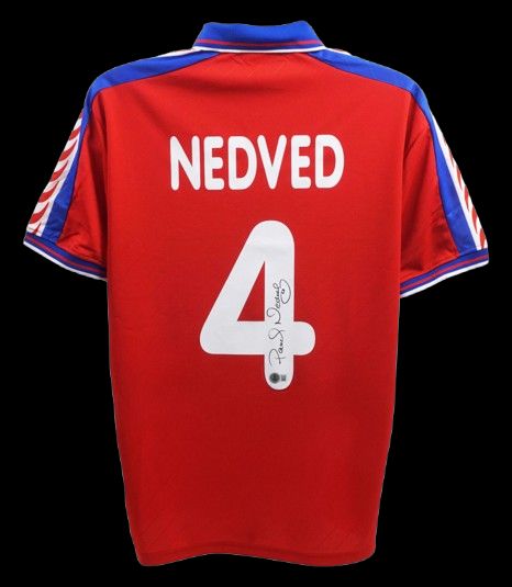 Jersey Pavel Nedved Jersey Pavel Nedved 4 Jersey Czech Republic Jersey Signed Season  Nedved  Czech Republic