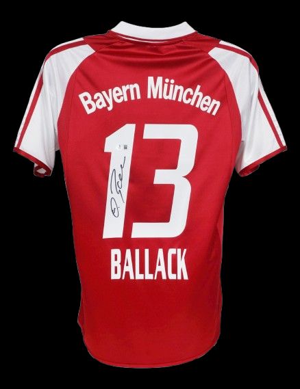 Jersey  Michael Ballack Bayer Munich 2003 2004  BALLACK Autograph Jersey Signed 03-04 Ballack 2003 2004  Jersey Bayer Munich 03/04