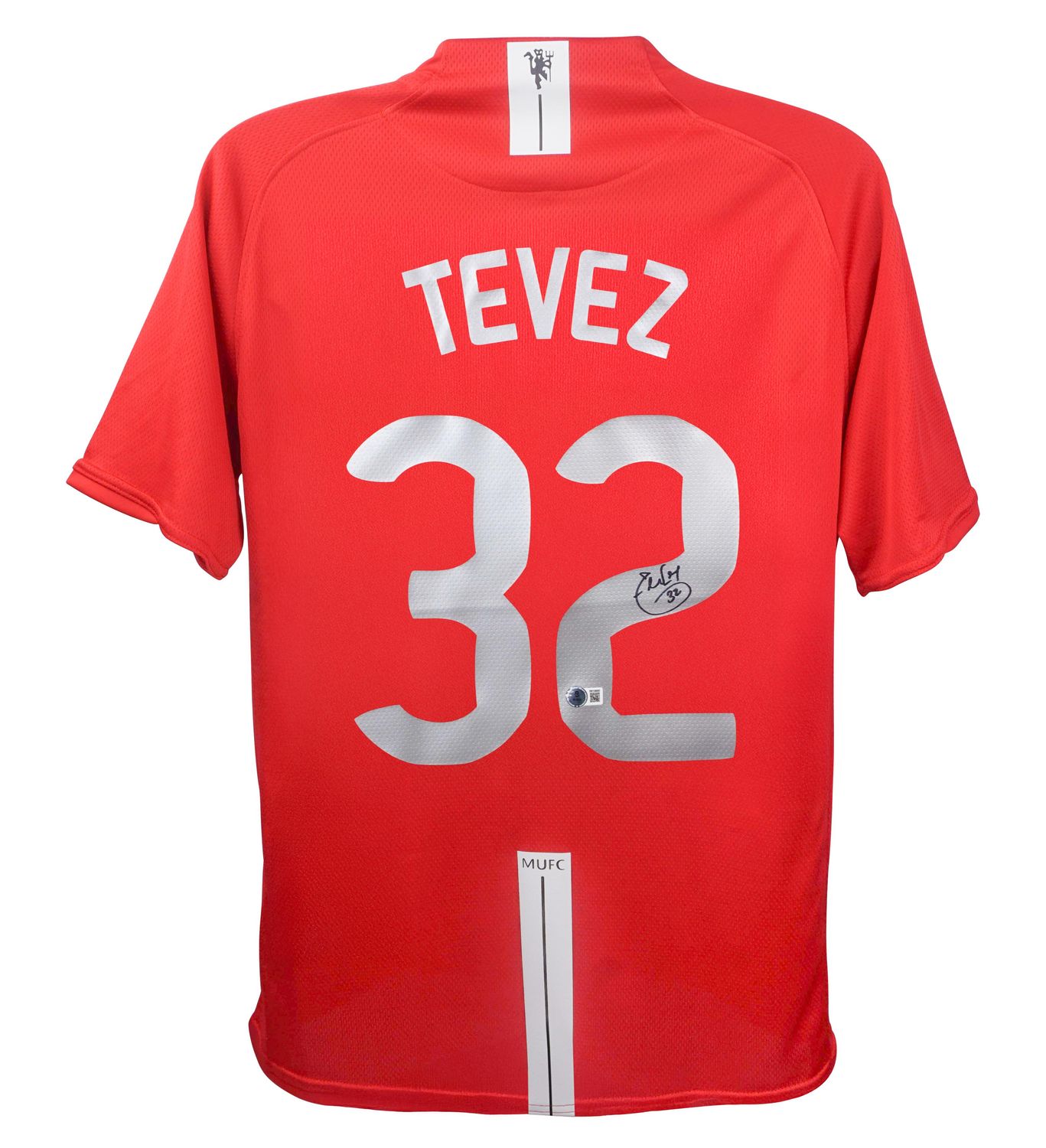 Jersey Carlos Tevez 32 Manchester United Final Champions  2008 Sign Autograph Jersey Signed Final Champions 2008 Vs Chelsea Carlos Tevez 3 TEVEZ Autograph