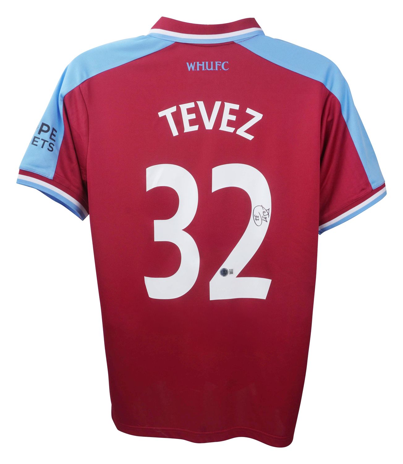Jersey Carlos Tevez West Ham 32 Sign Autograph Jersey Signed West Ham 2006 2007 Tevez 32 TEVEZ Autograph 2006 2007 West Ham
