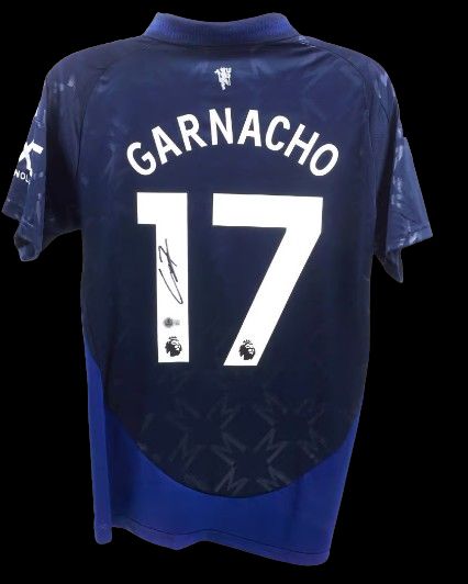 Jersey Garnacho 17  Manchester United 2024 2025 Sign Autograph Jersey Signed 24/25 Man Utd Manchester United  Garnacho 24-25 Autogrograph Autographed Man Utd