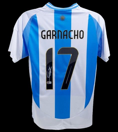 Jersey Garnacho 17  Argentina 2024 2025 Sign Autograph Jersey Signed 24/25 Argentina Garnacho 24-25 Autogrograph Autographed Argentina