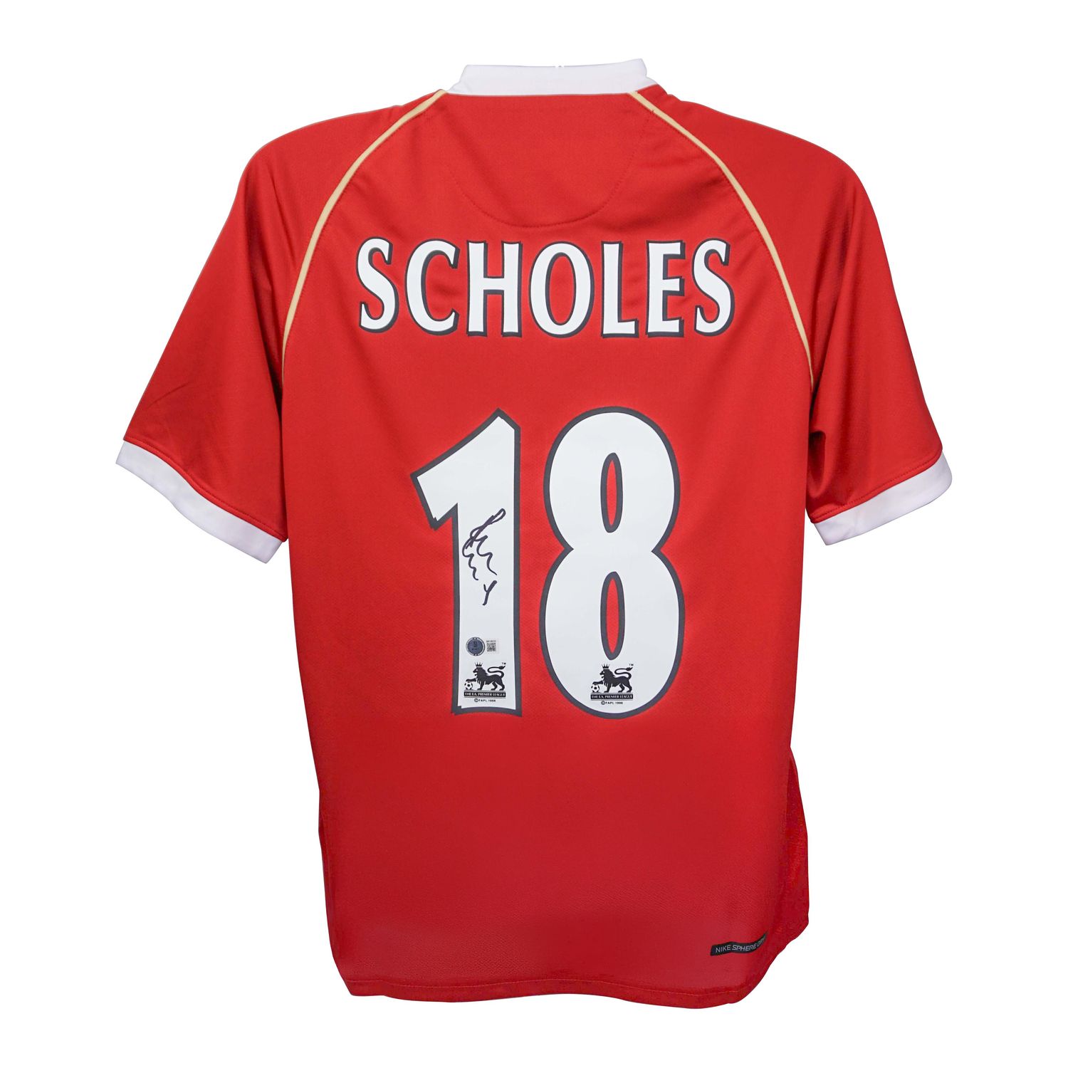 Jersey Paul Scholes 18 Manchester United  2006 2007 Sign Autograph Jersey Signed 2006 2007 SCHOLES 18 scholes signed autographs