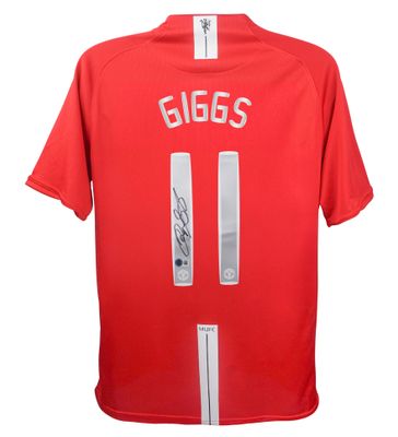 Jersey Ryan Giggs 11 Manchester United Final Champions  2008 Sign Autograph Jersey Signed Final Champions 2008 Vs Chelsea GIGGS 11