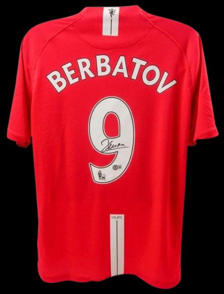 Jersey Dimitar Berbatov Manchester United 2008 2009   Sign Autograph Jersey Signed 2008 2009 Man Utd Manchester United Dimitar Berbatov Autograph Autographed