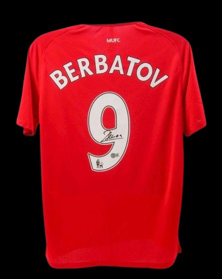 Jersey Dimitar Berbatov Manchester United 2011 2012  Sign Autograph Jersey Signed 11/12 Man Utd Manchester United Dimitar Berbatov Autograph Autographed