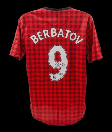 Jersey Dimitar Berbatov Manchester United 2011 2012  Sign Autograph Jersey Signed 11/12 Man Utd Manchester United Dimitar Berbatov Autograph Autographed
