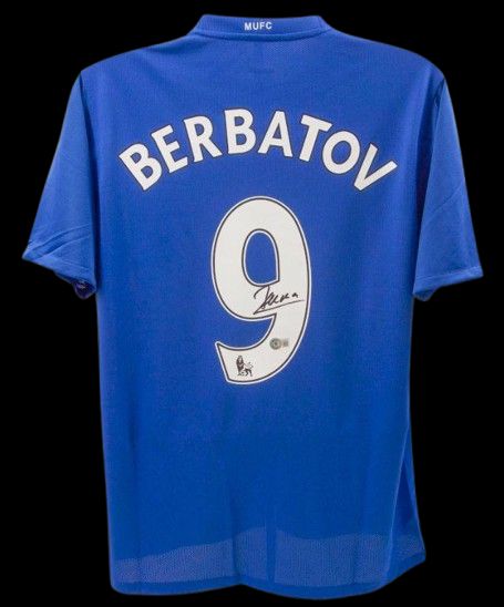 Jersey Dimitar Berbatov Manchester United 2008 2009  Sign Autograph Jersey Signed 08/09 Man Utd Manchester United Dimitar Berbatov Autograph Autographed