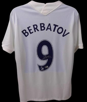 Maglia di Dimitar Berbatov del Tottenham 2007/2008 autografata. Maglia firmata 2007/2008 Spurs Tottenham Dimitar Berbatov Autografo 07-08 Tottenham  Replica della maglia del TOTTENHAM autografata da BERBATOV DIMITAR 07-08  Autenticazione: BECKETT  Te