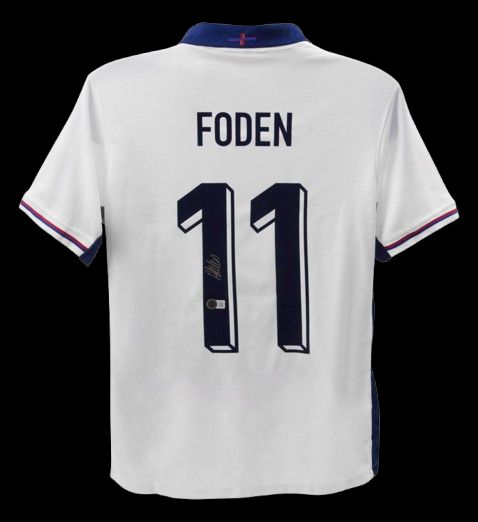 Jersey Foden 47 England   2024 2025 Sign Autograph Jersey Signed 24/25  England Foden 47 FODEN Autograph 2024 2025