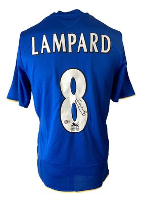 Maglia del Chelsea di Lampard, stagione 2005/2006, autografata da Frank Lampard. Autografo di Lampard Beckett. Maglia del Chelsea 05/06 Lampard 8  Replica della maglia del Chelsea autografata da LAMPARD 8  Autenticazione: Ologramma Beckett