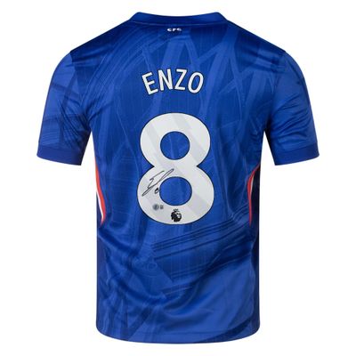 Original Chelsea-Trikot Nr. 8, signiert von Enzo Fernandez (Saison 2025/26)  Original Chelsea-Trikot, signiert von Enzo Fernandez (Nr. 8)  Echtheitszertifikat: Beckett-Hologramm  Lieferzeit: 10–20 Tage