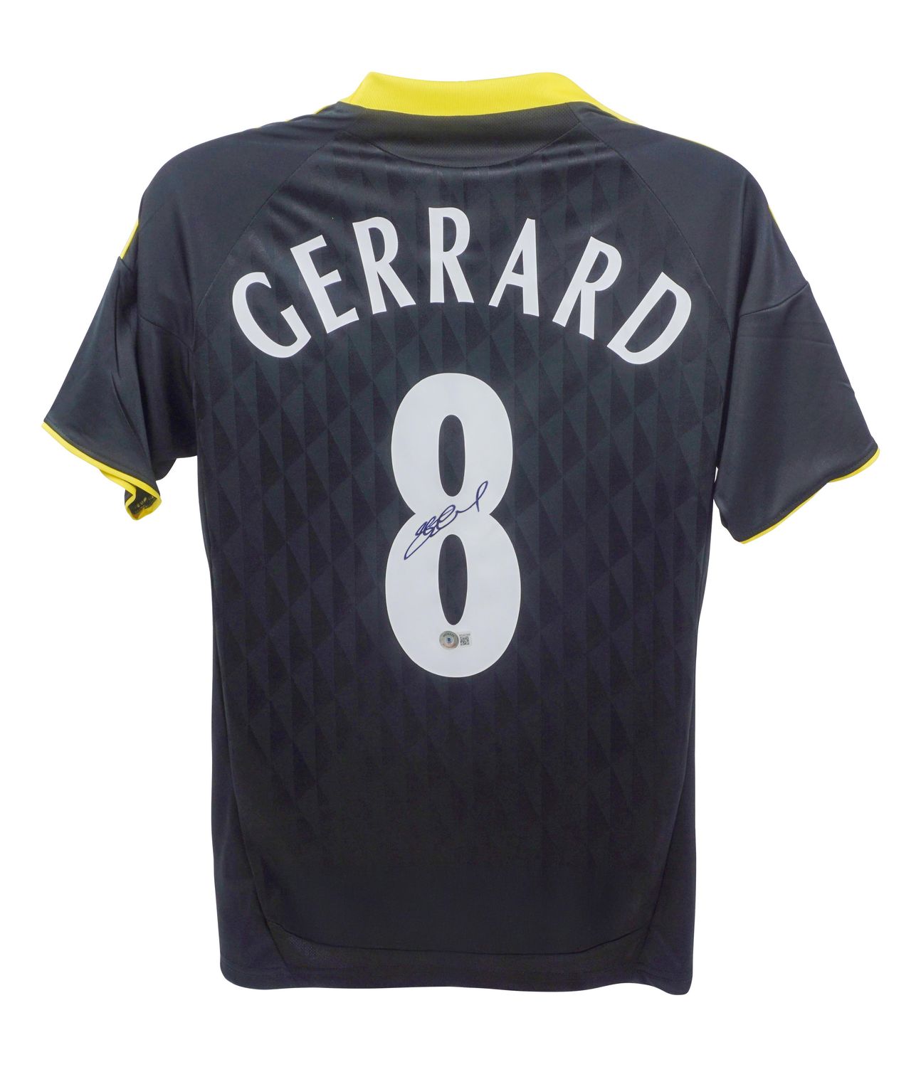 Steven Gerrard 8 2010 2011 Liverpool  Jersey Signed GERRARD 8  Autographed Autograph Gerrard Jersey  Beckett Autograph Liverpool 10/11 2010 2011