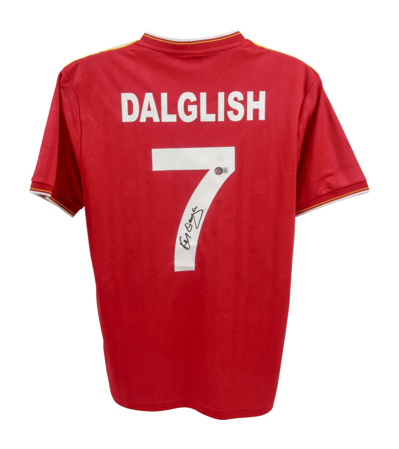 Dalglish Retro  Liverpool  Jersey Signed DALGLISH   Autographed Autograph Nunez Jersey  Beckett Autograph Liverpool Retro Dalglish