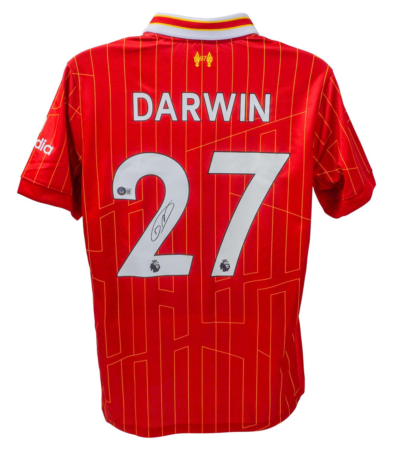 Darwin Nunez  2024 2025  Liverpool  Jersey Signed NUNEZ 2024 2025 Autographed Autograph Nunez Jersey  Beckett Autograph Liverpool 24-25