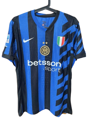 Inter Home Jersey 2024 2025  Jersey Match Worn  Replica Worn Issue 24/25 Inter VERSION WORN ISSUE