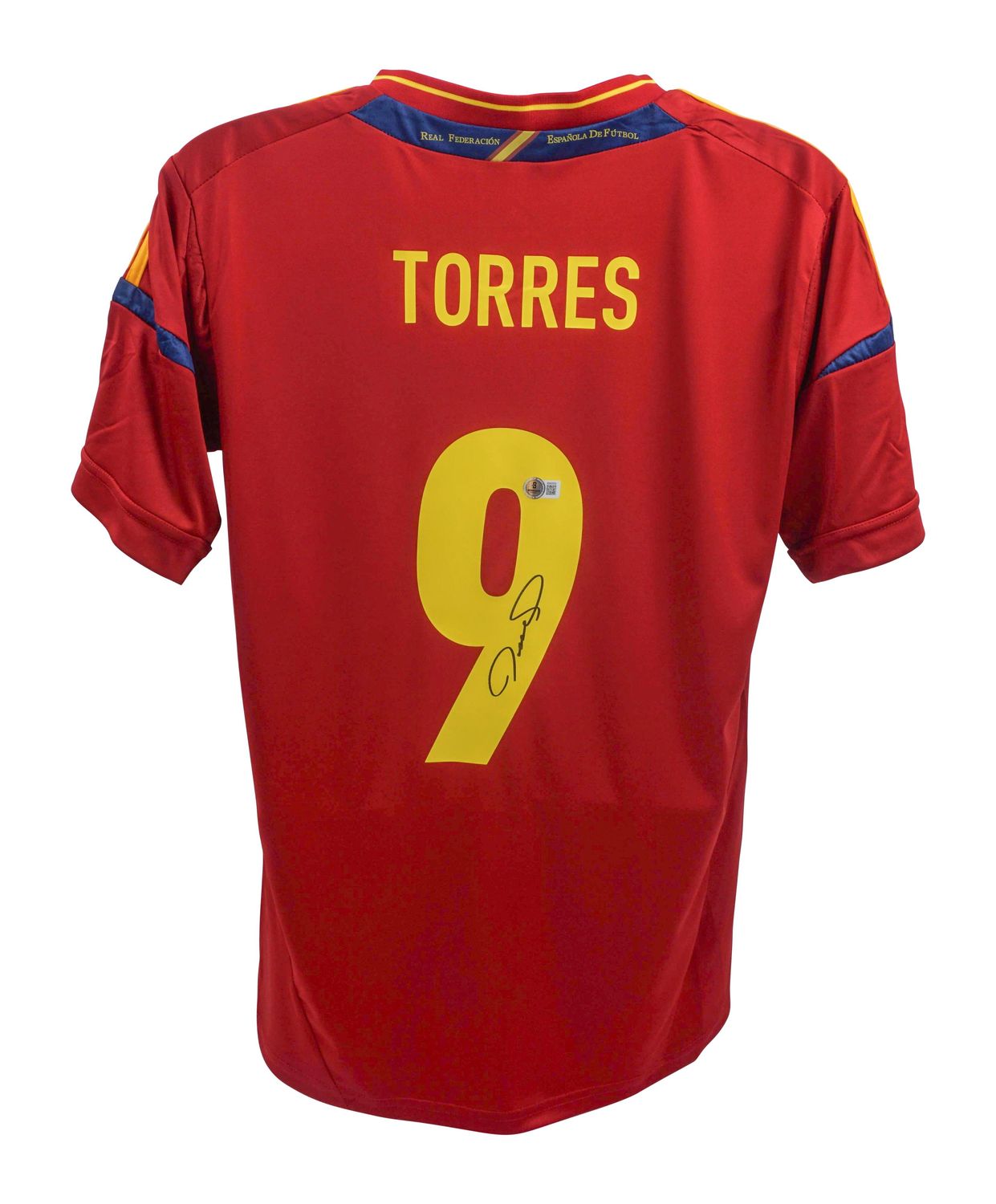 Jersey Fernado Torres 9 Spain Euro 2012 Autograph Jersey Signed Autographed TORRES 9 Beckett Authentication Spain  2012
