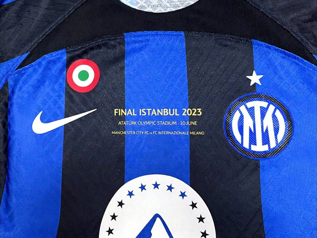 Inter Final Champions  2023  Jersey Match Worn Replica Vs Manchester City VERSION WORN ISSUE