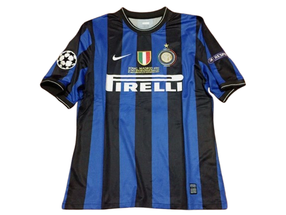 Inter Final Madrid 2010  Jersey Match Worn Replica  Short Sleeves VERSION WORN ISSUE