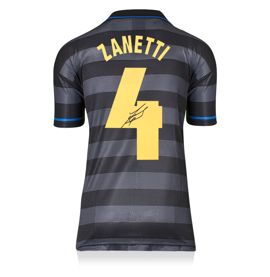 Inter Javier Zanetti Jersey 1997 1998 Autografata Inter Original  Autographed Signed Icons Autographed Zanetti Inter 97/98 Inter ICONS