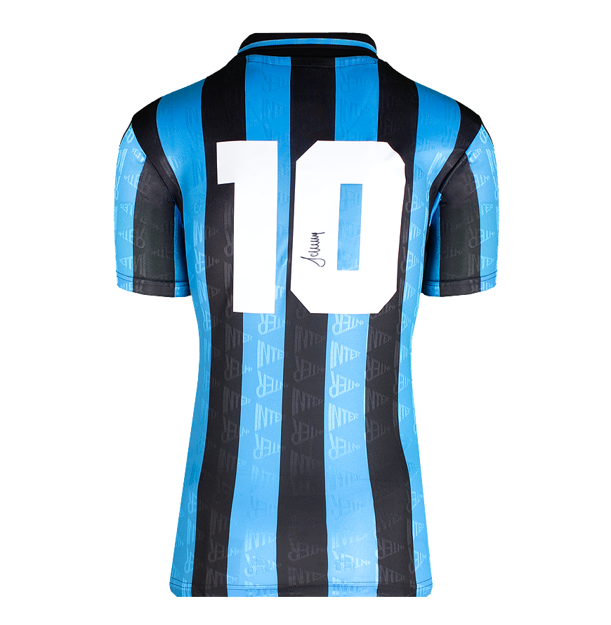 Inter Matthias Sammer Jersey 1993 1994 Autografata Inter Original  Autographed Signed Icons Autographed SAMMER 1993 1994  Inter ICONS