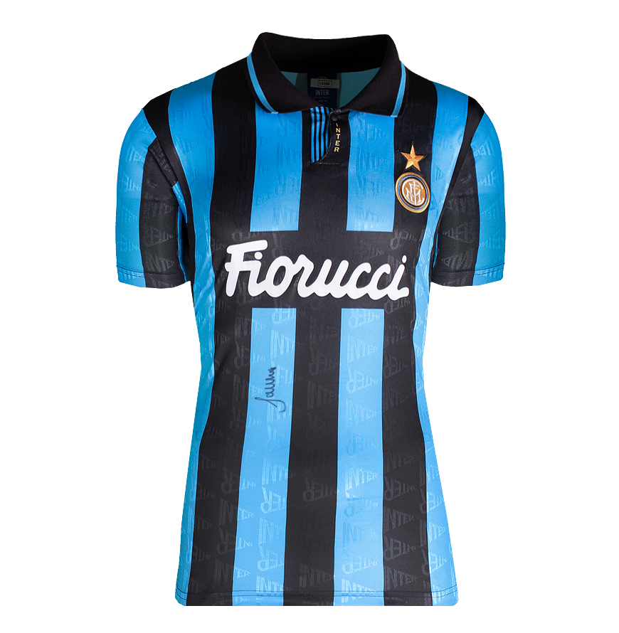 Inter Matthias Sammer Jersey 1993 1994 Autografata Inter Original  Autographed Signed Icons Autographed SAMMER 1993 1994  Inter ICONS