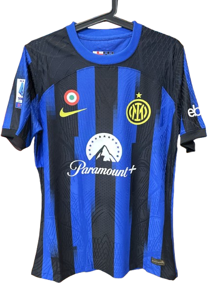 Inter Home Jersey 2023 2024  Jersey Match Worn  Replica Worn Issue 23/24 Inter VERSION WORN ISSUE