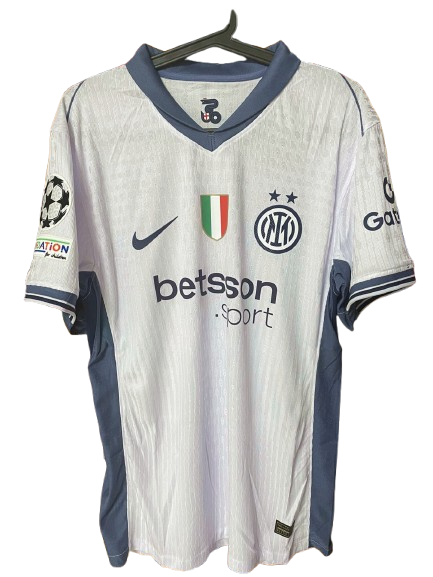 Inter Away Jersey 2024 2025 Match Worn Replica VERSION WORN ISSUE