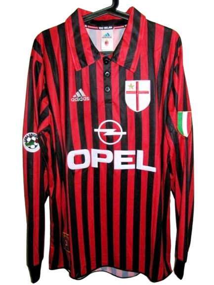 AC Milan Centenary Home Shirt 1999-2000 Match Worn Version 99/20 Version Replica VERSION WORN ISSUE