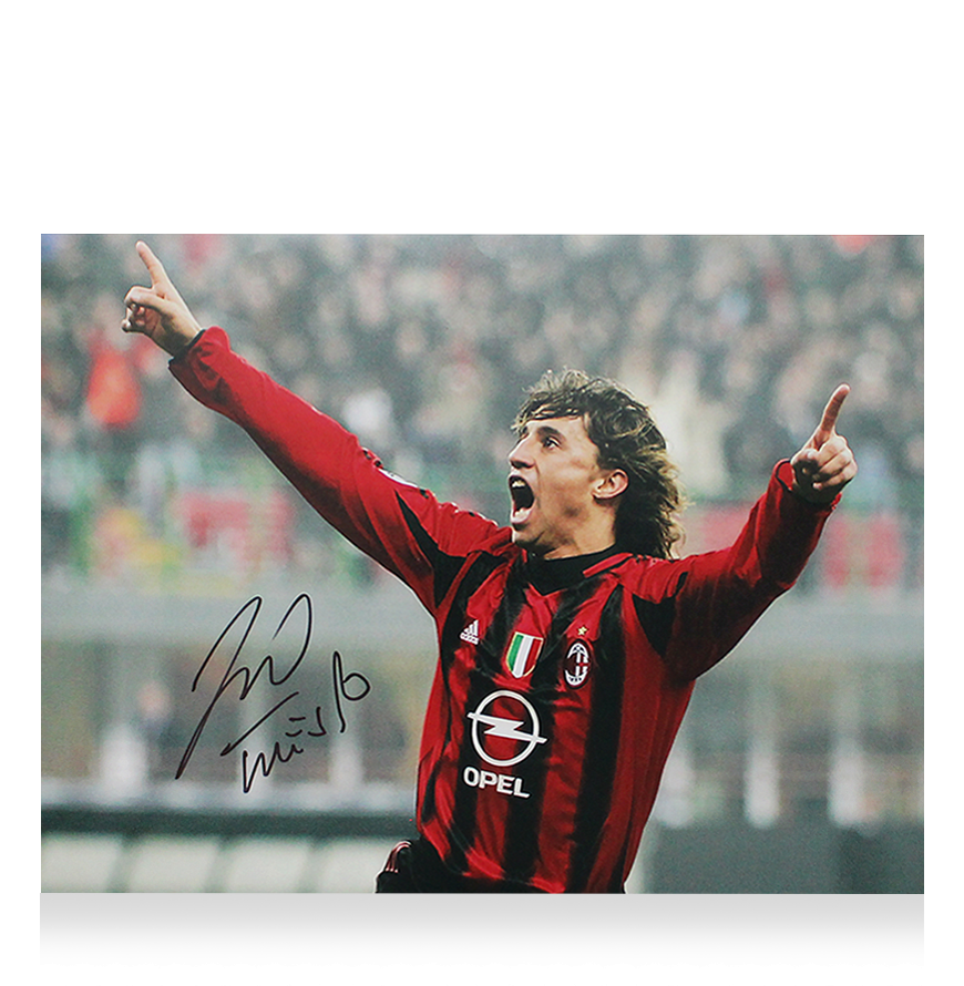 Hernan Crespo Photo  Ac Milan Autographed Autograph Signed Ac Milan CRESPO PHOTO  Milan Crespo  Signed Photo  Ac Milan  ICONS