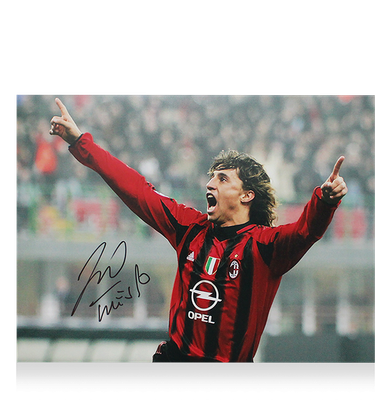 Hernan Crespo Photo  Ac Milan Autographed Autograph Signed Ac Milan CRESPO PHOTO  Milan Crespo  Signed Photo  Ac Milan  ICONS