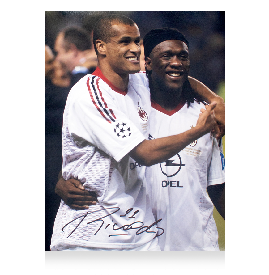 Rivaldo  Photo Ac Milan Autographed Autograph Signed Ac Milan 2003 Final Champions Manchester  Photo  Ac Milan RIVALDO Signed Photo Vs Juventus Final ICONS Rivaldo  Retro