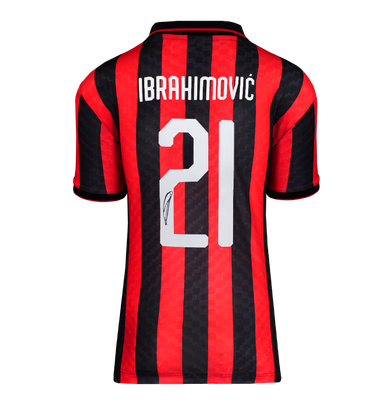 Zlatan Ibrahimovic-Trikot, signiert, AC Mailand 96, Trikot, signiert, Ibracadbra, auf der Rückseite, signiertes AC Mailand 1996-Heimtrikot, Icons Ibrahimovic  Originales AC Mailand-Trikot, signiert, signiert, Zlatan Ibrahimovic, AC Mailand 1996