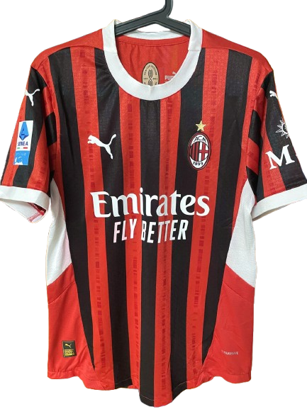 AC Milan 2024 2025 Match Worn Version 24/25 jERSEY  Version Replica VERSION WORN ISSUE Jersey  Shirt Season 24/25