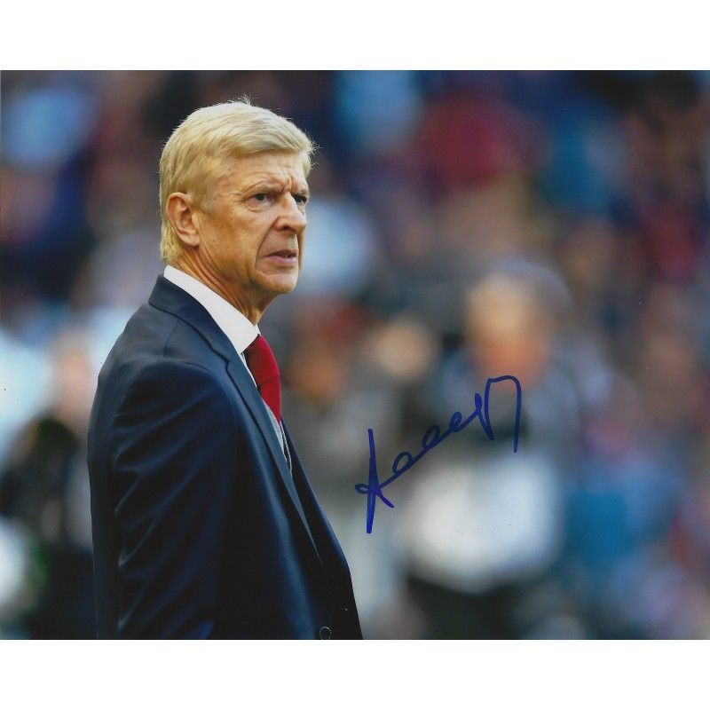 Wenger Arsene Photo Signed Autograph Autographed  WENGER Photo Autographed Signed Photo Autographed WENGER ARSENE SC