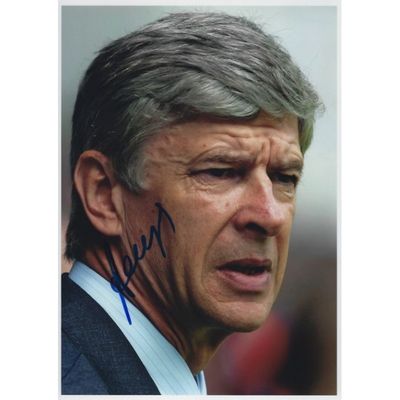 Wenger Arsene Foto Autografata Autografata WENGER Foto Autografata Foto Autografata WENGER ARSENE SC