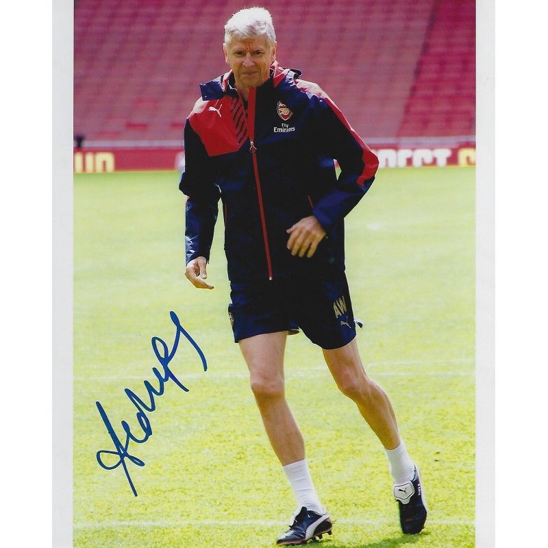 Wenger Arsene Photo Signed Autograph Autographed  WENGER Photo Autographed Signed Photo Autographed WENGER ARSENE SC