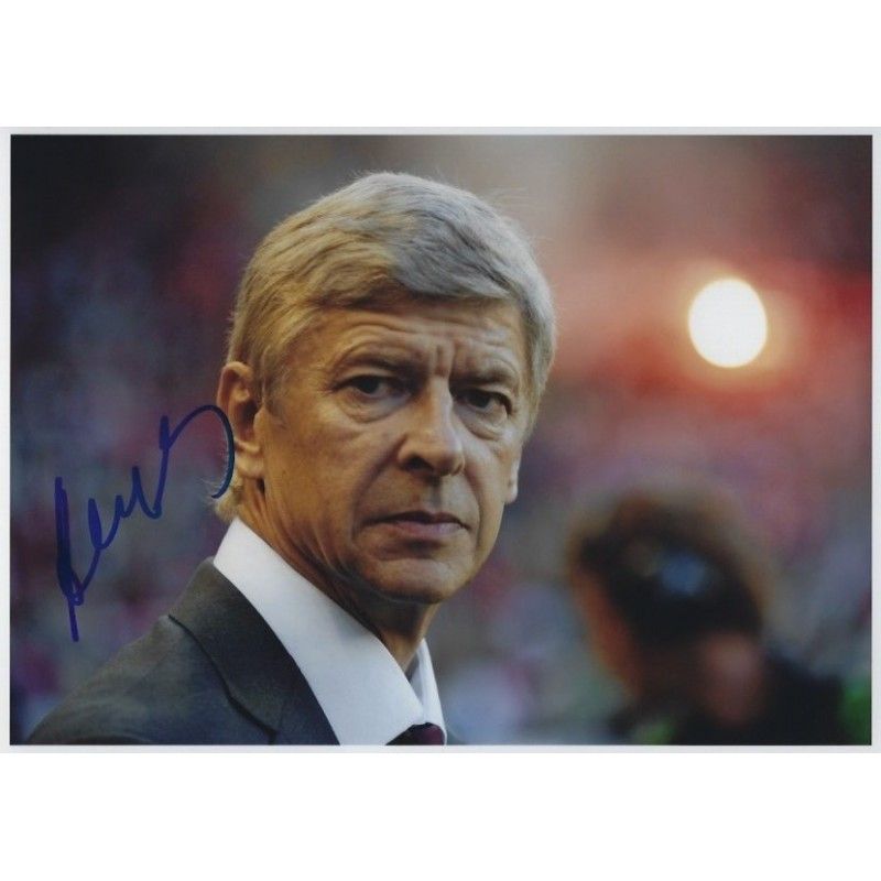 Wenger Arsene Photo Signed Autograph Autographed  WENGER Photo Autographed Signed Photo Autographed WENGER ARSENE SC