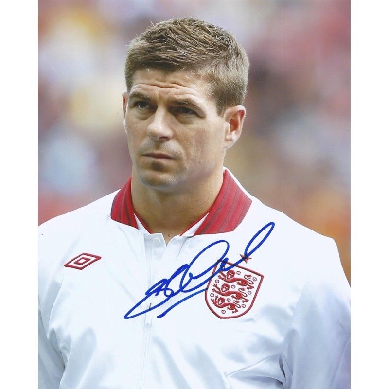 England Steven Gerrard Photo Signed Autograph Autographed  England   Photo Autographed Signed Autographed England Steven Gerrard GERRARD SC