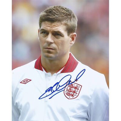 England Steven Gerrard Photo Signed Autograph Autographed  England   Photo Autographed Signed Autographed England Steven Gerrard GERRARD SC