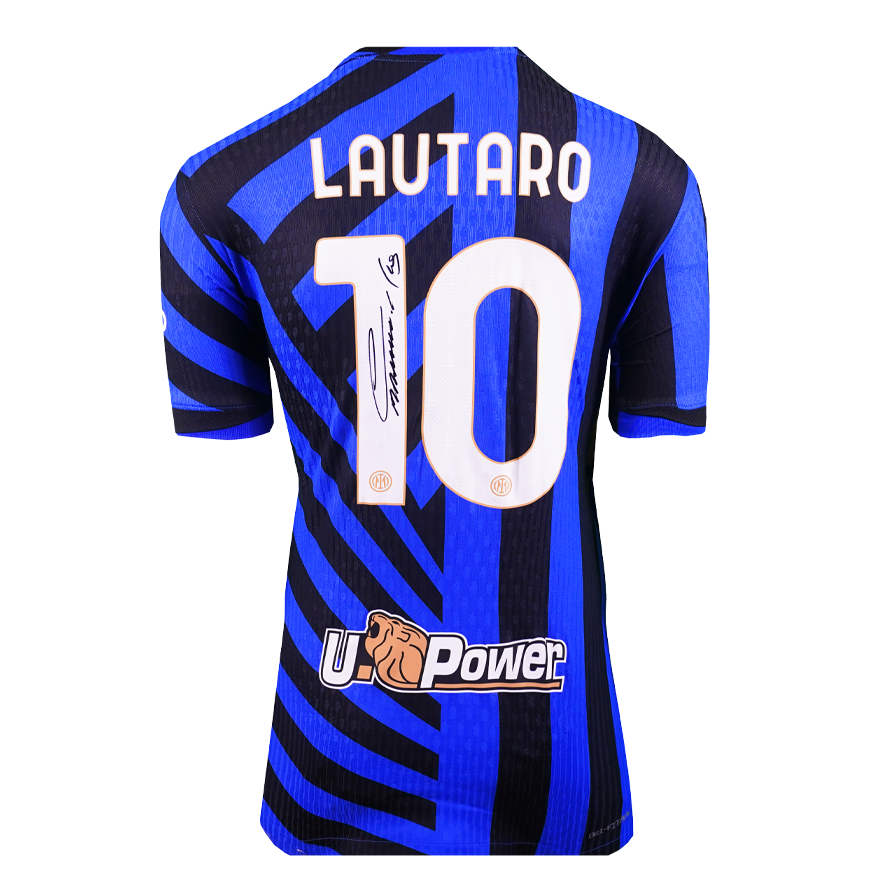 Lautaro Martinez Jersey Inter 24/25 Autographed Autograph Signed Inter  Jersey Lautaro Martinez Inter Milan 2024-25 Home Shirt Match Issue Inter  Signed Autograph Autographed