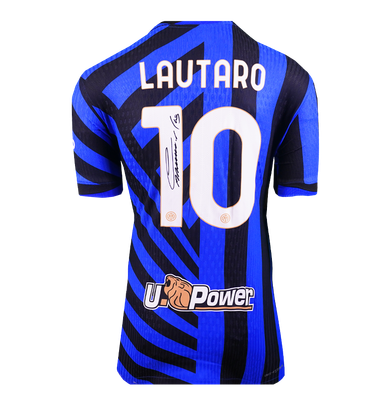 Lautaro Martinez Jersey Inter 24/25 Autographed Autograph Signed Inter  Jersey Lautaro Martinez Inter Milan 2024-25 Home Shirt Match Issue Inter  Signed Autograph Autographed