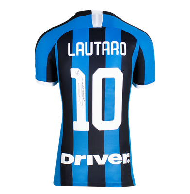 Lautaro Martinez Jersey Inter 19/20 Autographed Autograph Signed Inter  Jersey Lautaro Martinez Inter Milan 2019 2020  Home Shirt Inter  Signed Autograph Autographed
